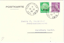 Elzas, Alsace, 	Briefkaart Van Sarre-Union Bas Rhin Naar Dagsburg Loth.	240629.08 - Lettres & Documents