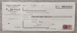 Facture P. BAYEUX BIZANOS PAU ARTICLES DE QUINCAILLERIE 1938 - Other & Unclassified