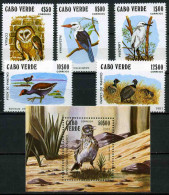 Cape Verde 1981 MiNr. 445 - 450 (Block 4) Kap Verde Birds 5v + S\sh MNH ** 22,00 € - Kap Verde