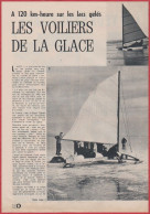 Voile Sur Glace. Les Voiliers De La Glace. 120 Km/h Sur Les Lacs Gelés. Tintin Sport. 1970. - Documenti Storici