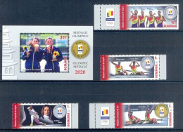 BT28- Romania 2021 Tokyo Olympic Games. Olympic Medals. - Unused Stamps