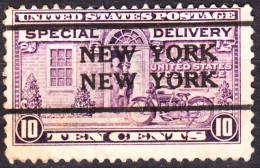 USA Precancels New York 1927 Sc E15 10c Special Delivery. NEW YORK / NEW YORK - Prematasellado