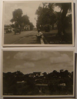 Indonesia.Malang.2 RPPC's By Studio.Aloon Aloon.Satrap Photo Paper. - Indonesia