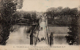 CPA 37 TOURS Le Pont Bonaparte Sur La Loire (Côté Nord) - Tours
