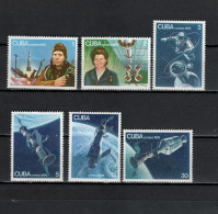 Cuba 1976 Space, 15th Anniversary Of Manned Space Flights Set Of 6 MNH - Nordamerika