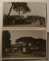 Indonesia.Malang.Stations Weg.Station.2 RPPC's By Studio.Satrap Photo Paper. - Indonesia