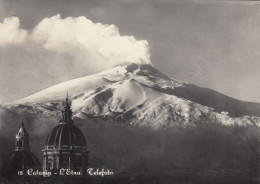 CARTOLINA  CATANIA SICILIA L'ETNA TELEFOTO VIAGGIATA 1957 - Catania