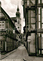 43490538 Celle Niedersachsen Gasse Mit Stadtkirche Celle Niedersachsen - Celle