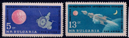 BULGARIA 1963 SPACE MI No 1366-7 MNH VF!! - Unused Stamps