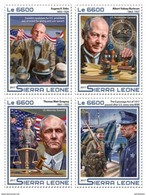 SIERRA LEONE 2017 4 STAMPS 100TH ANNIVERSARY OF THE ESPIONAGE ACT THOMAS WATT GREGORY DEBS SIDNEY BURLESON Srl17509a - Sierra Leone (1961-...)