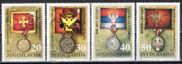 Yugoslavia 1991 - Flags And Medals - Mi 2510-2513 - MNH**VF - Unused Stamps