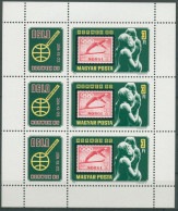 Ungarn 1980 NORWEX Oslo MiNr.373 Kleinbogen 3432 A K Postfrisch (C92838) - Blokken & Velletjes
