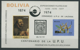 Bolivien 1974 Orchideen, Weltpostverein Block 46 Postfrisch (C22830) - Bolivien