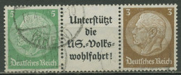 Dt. Reich Zusammendrucke 1939 Aus Einheitsgeberstreifen 1, W 74 Gestempelt - Zusammendrucke