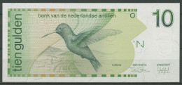 Niederländische Antillen 10 Gulden 1986, KM 23 A Kassenfrisch (K444) - Netherlands Antilles (...-1986)