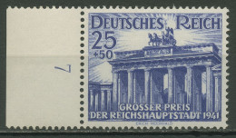 Deutsches Reich 1941 Galopprennen, Brandenburger Tor 803 Rand Links Postfrisch - Ungebraucht