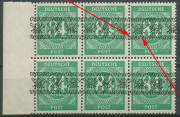 Bizone 1948 Bandaufdruck Aufdruckfehler 68 Ia AF PI + Punkt ! 6er-Block Postfr. - Mint