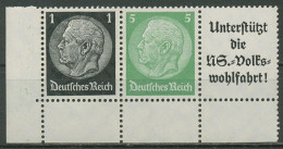 Dt. Reich Zusammendrucke 1939 Aus EG-Str. 1, W 72 EUL 1.2 Postfrisch - Zusammendrucke