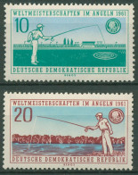 DDR 1961 Angeln Weltmeisterschaften 841/42 Postfrisch - Ungebraucht
