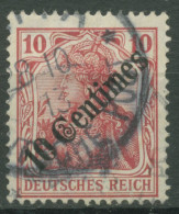 Deutsche Post In Der Türkei 1908 Germania Mit Aufdruck 49 A Gestempelt - Deutsche Post In Der Türkei