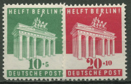 Bizone 1948 BERLIN-HILFE, Brandenburger Tor 101/02 E Mit Falz - Mint