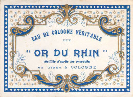 Belle étiquette Pour L'Eau De Cologne Véritable  "L'Or Du Rhin" - Etiquettes