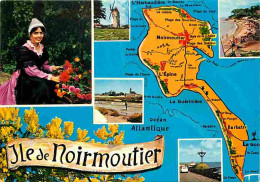 85 - Ile De Noirmoutier - Multivues - Carte Géographique - CPM - Voir Scans Recto-Verso - Ile De Noirmoutier