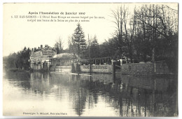 LE BAS SAMOIS - Après L'inondation De Janvier 1910 - L'Hôtel Beau Rivage - Samois