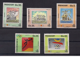 Paraguay 1989 - Olympic Games Barcelona 92 Mnh** - Estate 1992: Barcellona