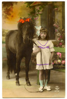 PRETTY GIRL WITH PONY (HAND-COLOURED) (NOYER, PARIS) - Abbildungen