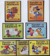 MALDIVES 848-854,unused - Disney