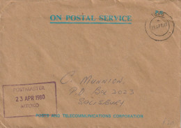 Zimbabwe Cover - 1980 - On Postal Service Mtoko Mutoko? - Zimbabwe (1980-...)