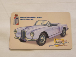 CZECH REPUBLIC-(C304--5.1.99)-LANCIA AURELIA-B-24-(1954)-(78)-(200units)-(tirage-200.000)-used Card+1card Prepiad Free - República Checa