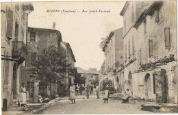 Cpa..84..ROBION..VAUCLUSE..RUE JOSEPH FARAUD - Robion