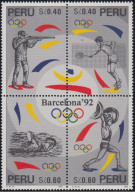 Peru 1996 - Olympic Games Barcelona 92 Mnh** - Estate 1992: Barcellona