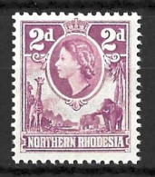 NORTHERN RHODESIA....QUEEN ELIZABETH..II..(1952-22..).....2d.......SG64........MNH.. - Rhodésie Du Nord (...-1963)