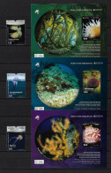 PORTUGAL /AZORES /MADEIRA - EUROPA-CEPT 2024 -"UNDERWATER FLORA And FAUNA".-  THREE SETS - N +THREE SOUVENIRS SHEET MINT - 2024