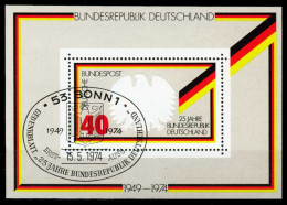 BRD BLOCK KLEINBOGEN Block 10-ESST-BONN Gestempelt S52C802 - Altri & Non Classificati