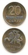 (!) Lithuania - Lietuva  2010 Regular Coin 20 Cent / Cetai  UNC - Litouwen