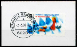 BRD 1999 Nr 2074 Gestempelt Briefstück Zentrisch X6D1426 - Used Stamps