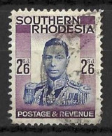 SOUTHERN RHODESIA....KING GEORGE  VI...(1936-52.).....2/6.....SG51....   ...USED... - Rhodésie Du Sud (...-1964)