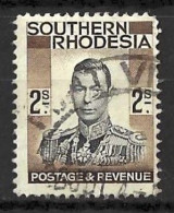 SOUTHERN RHODESIA....KING GEORGE  VI...(1936-52.).....2/-.....SG50...   ...USED... - Rhodésie Du Sud (...-1964)