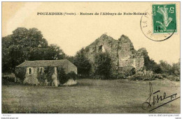 RUINES DE L'ABBAYE  DE BOIS ROLAND  TB ETAT - Pouzauges