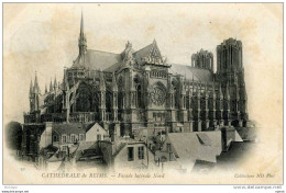 CATHEDRALE FACADE LATERALE NORD  TB ETAT - Reims