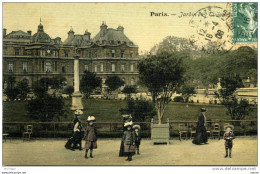 JARDIN DES TUILLERIES CARTE TOILEE  TB ETAT COULEURS - District 01