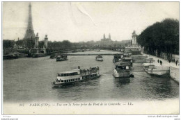 VUE SUR LA SEINE PRISE DU PONT DE LA CONCORDE - Arrondissement: 07