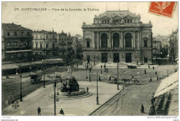 MONTPELLIER PLACE DE LA COMEDIE  LE THEATRE  TB ETAT - Montpellier