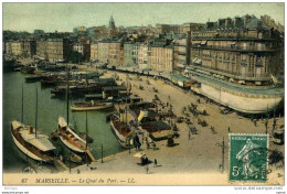 MARSEILLE  LE QUAI DU PORT TB ETAT COULEURS - Oude Haven (Vieux Port), Saint Victor, De Panier