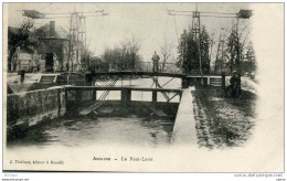 ANGLURE  LE PONT LEVIS  TRES BEAU PLAN ANIMATION PARFAIT ETAT - Anglure