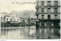 75 PARIS 12em CRUE DE 1910  RUE DE LYON  TB ETAT - Paris (12)